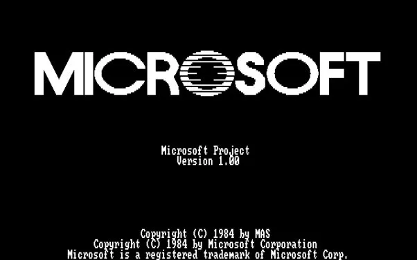 Microsoft Project Version 1.00 | Wellingtone