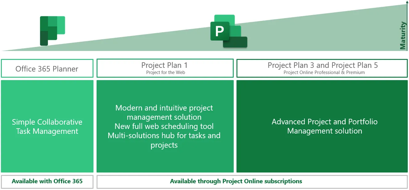 Different Microsoft Project Plans | Wellingtone