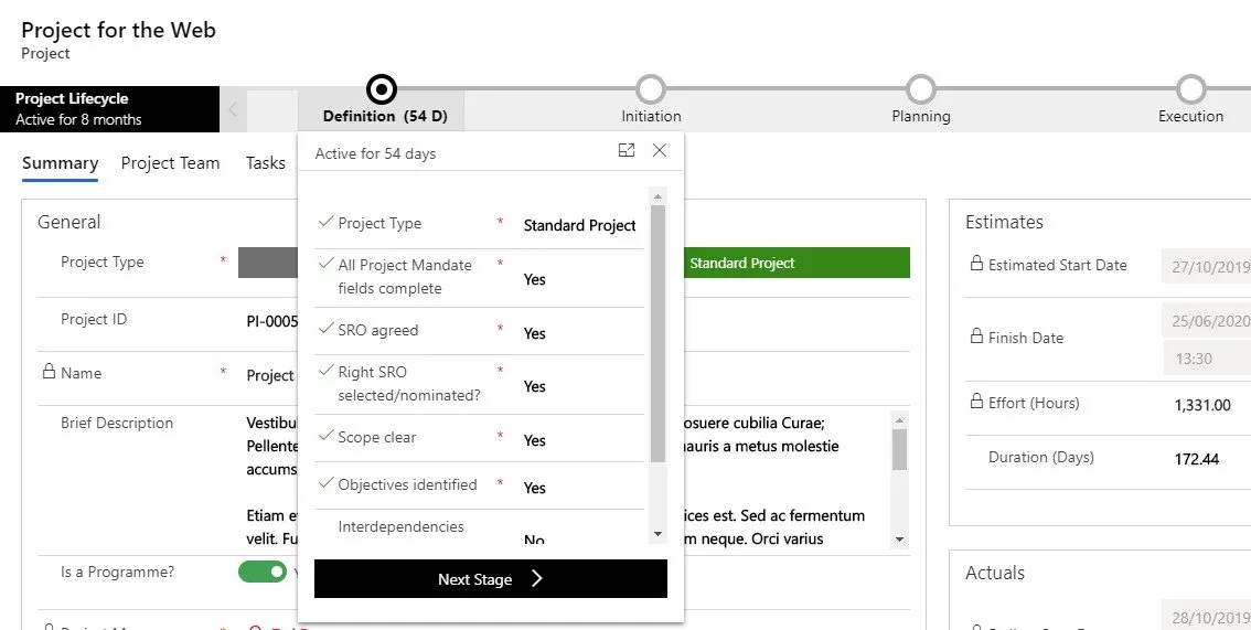Extending Project for the Web with Power Apps