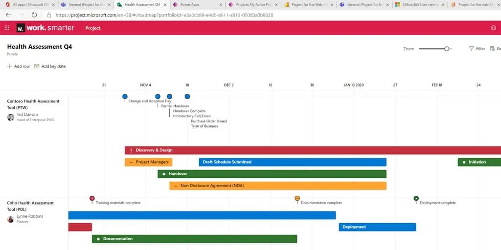 microsoft project roadmap planner