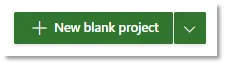 New blank project in Project for the Web