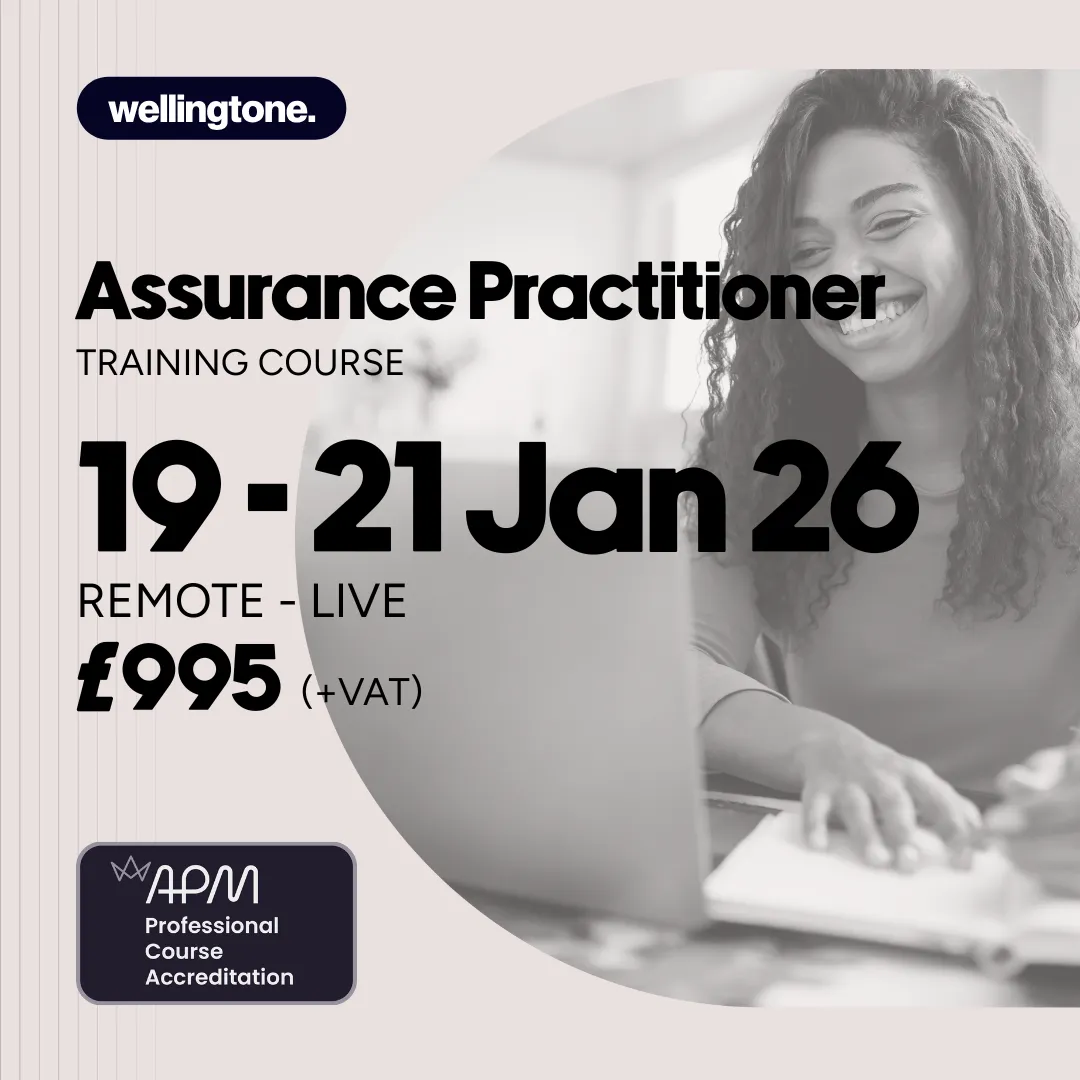 APM Accredited Assurance Practitioner Training Course 19 - 21 Jan 2026
