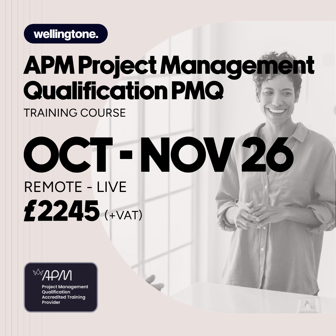 APM Project Management Qualification PMQ October 2026
